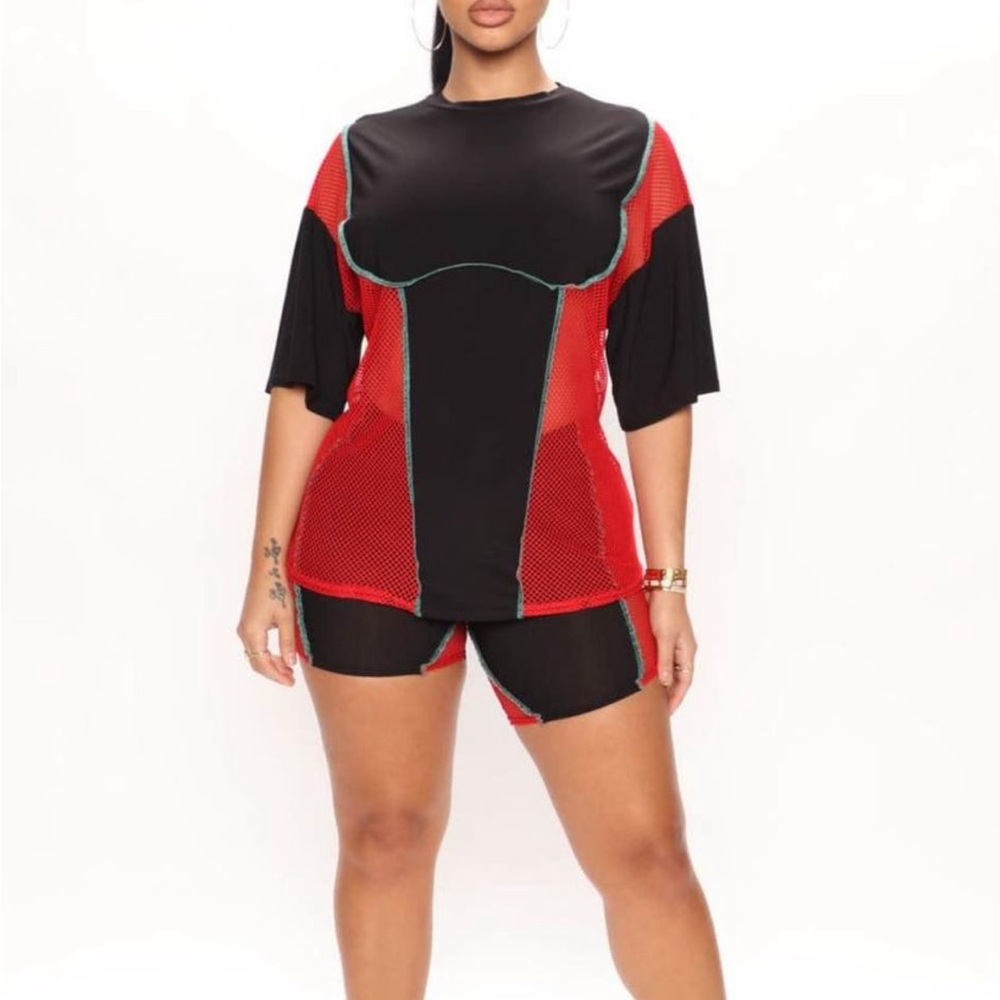 Fashion nova bike short set